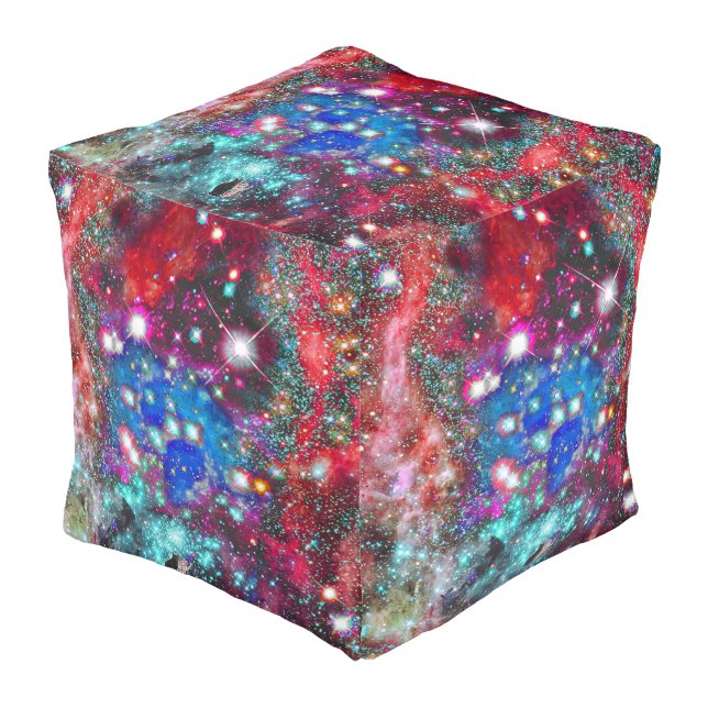 Splendorous Star Field Pouf (Angled Front)