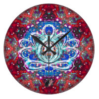 Splendorous Zen Lotus Clock