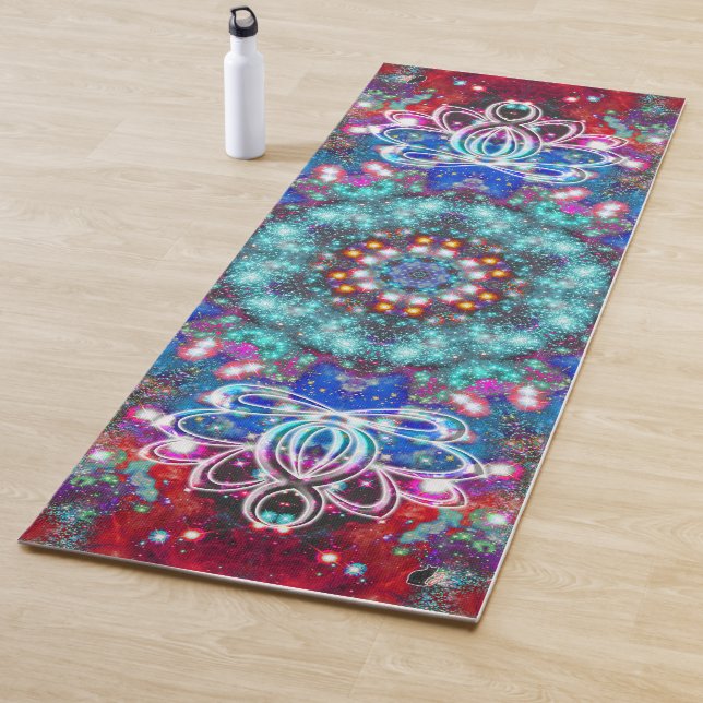Splendorous Zen Lotus Star Kaleid Yoga Mat (In Situ)