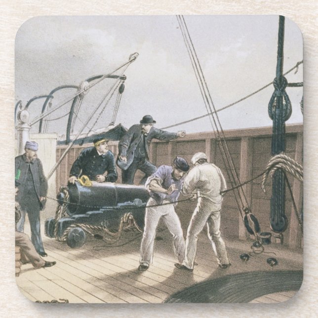 Splicing the cable after the first accident on boa beverage coaster (Front)