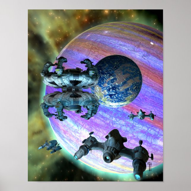 Splintering Permutations V 2.1 (11"x14") Art Print (Front)