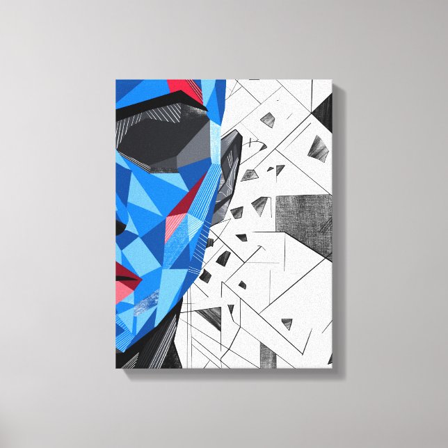 Splinters II – Fragmented Identity Art Canvas Print (Front)