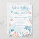 Splish Splash Baby Bash Ocean Fish Baby Shower Invitation | Zazzle