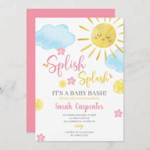 Splish Splash Baby Shower invitation
