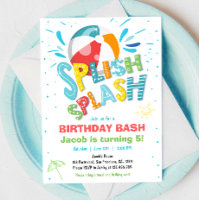 Splish Splash Birthday Bash Boy Pool Party