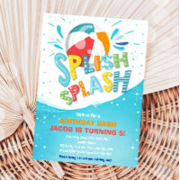 Splish Splash Birthday Bash Boy Pool Party