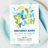 Splish Splash Birthday Bash Boy Pool Party