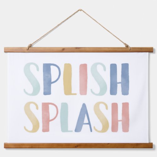 Splish Splash Colorful Kid Bathroom Decor Hanging Tapestry