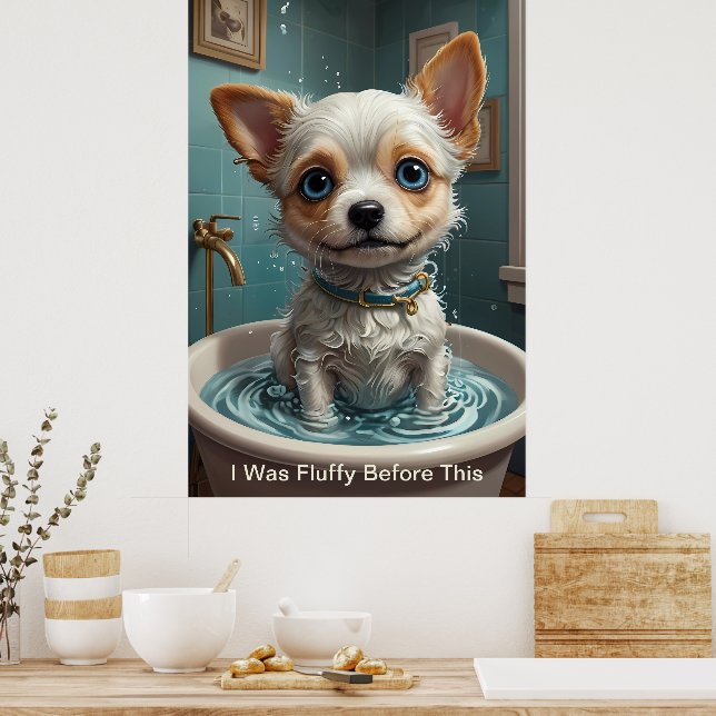 Splish Splash Cute Funny Posters with Quotes (Kitchen)