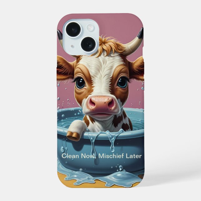 Splish Splash Cute Funny Quotes Iphone Case (Back)