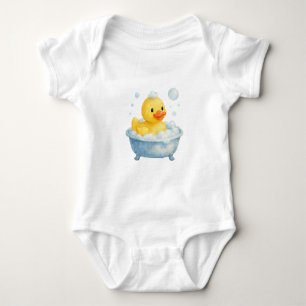Splish Splash Duck Bathtub Baby Bodysuit