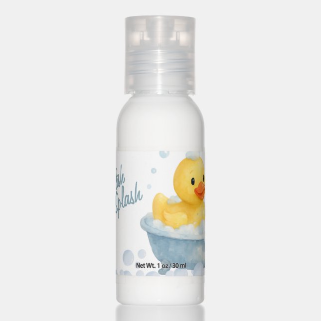 Splish Splash Ducky baby shower  Hand Lotion (Front)