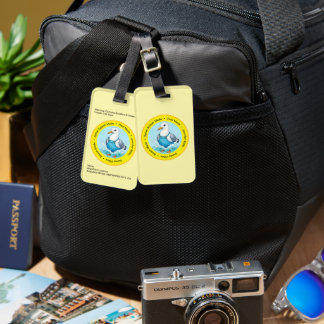Splish Splash fun Seagull summer Hawaii greetings Luggage Tag