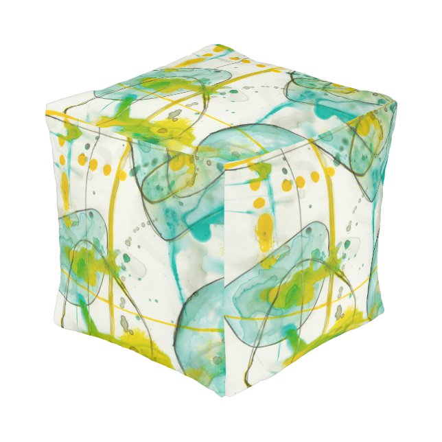 Splish Splash I Pouf (Angled Front)