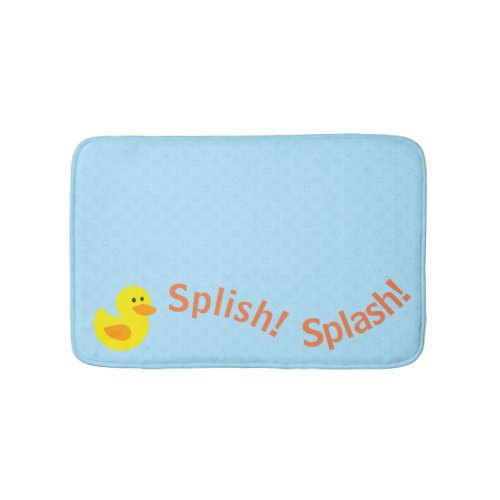 Splish Splash Little Yellow Ducky Bathroom Mat