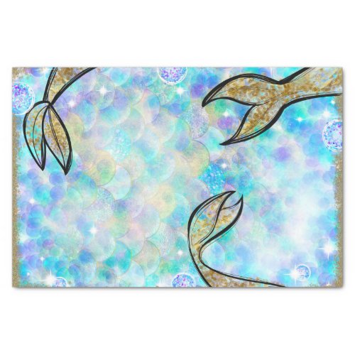 Splish Splash Mermaid Bash Pool Party Birthday Tissue Paper