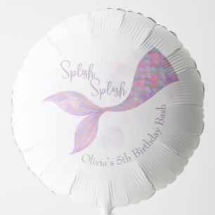Splish Splash Mermaid Birthday Balloon