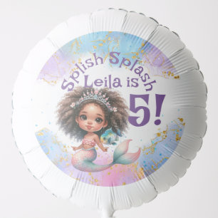 Splish Splash Mermaid Party Helium Balloon