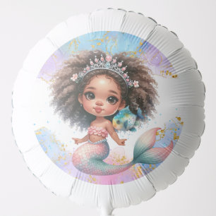 Splish Splash Mermaid Party Plain Helium Balloon