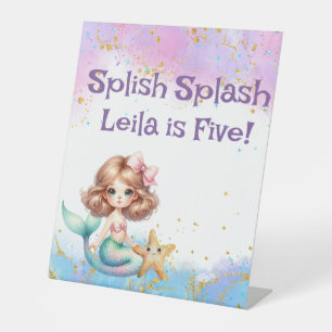 Splish Splash Mermaid Party Sign