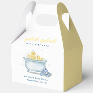 Splish Splash Mommy Duck Bathtub Baby Shower Favor Boxes