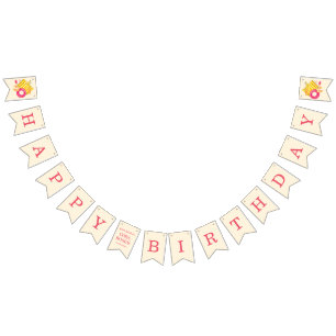 Splish Splash Pool Party Bash Birthday Bunting Flags