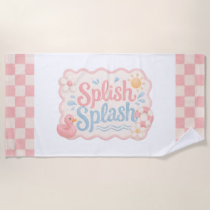 Splish Splash Pool Party Beach Towel Favor