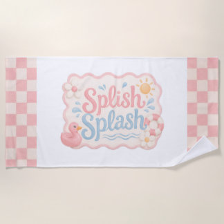 Splish Splash Pool Party Beach Towel | Favor
