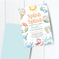 Splish Splash  Pool Party Birthday