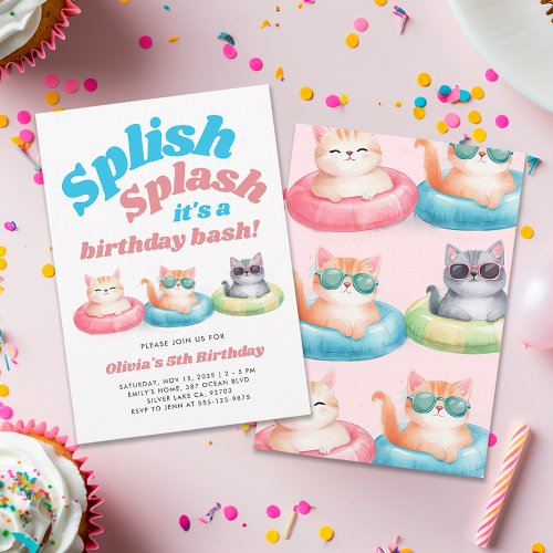 Splish Splash Pool Party Girl Birthday
