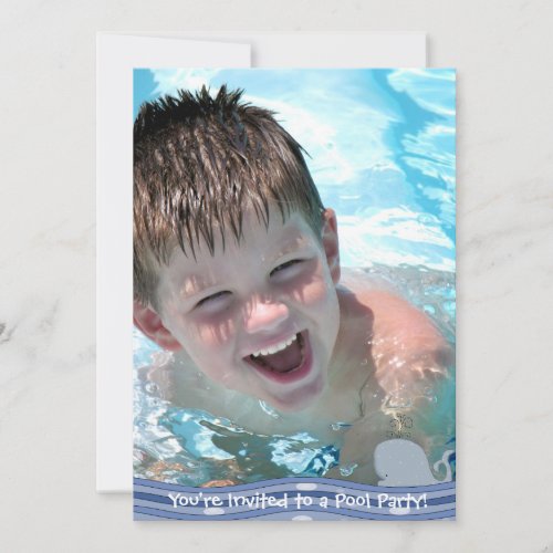 Splish Splash Pool Party Invitation