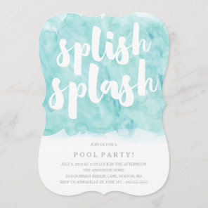 Splish Splash | Pool Party Invitation