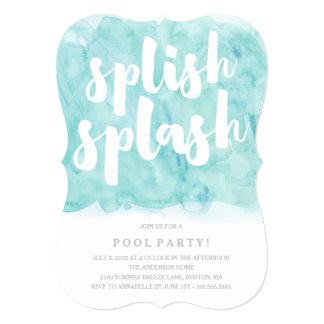 pool party invitations