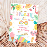 Splish Splash Pool Party Water Slide Bash Birthday