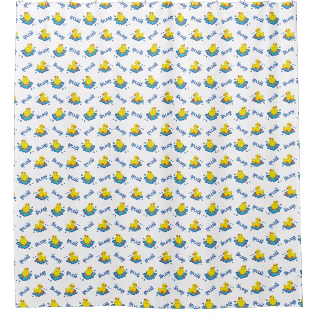 Splish Splash Shower Curtain (Front)
