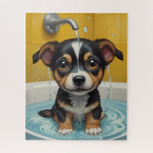 Splish Splash, Time for Pet & Funny Animal Baths Jigsaw Puzzle