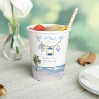 Splish Splash Tropical Baby Shower Paper Cup