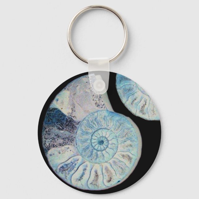Split Ammonite Keyring (Front)