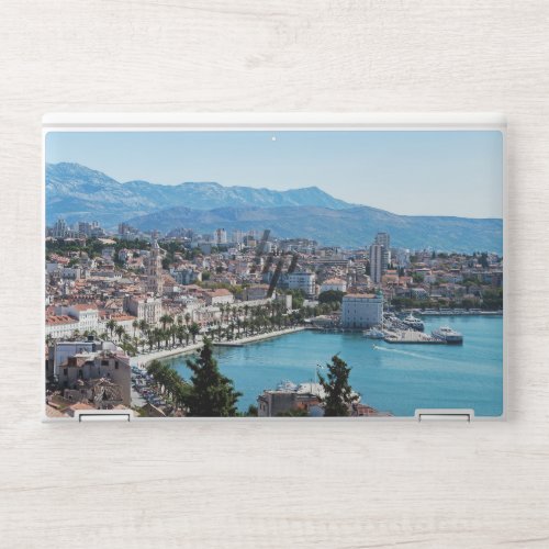 Split city seafront aerial view Dalmatia Croatia HP Laptop Skin
