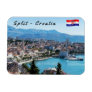 Split city seafront aerial view, Dalmatia, Croatia Magnet