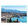Split city seafront aerial view, Dalmatia, Croatia Photo Print