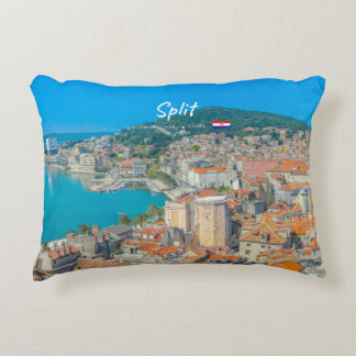 Split, Croatia - Coastal City Accent Pillow