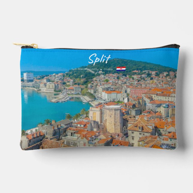 Split, Croatia - Coastal City Accessory Pouch (Front)