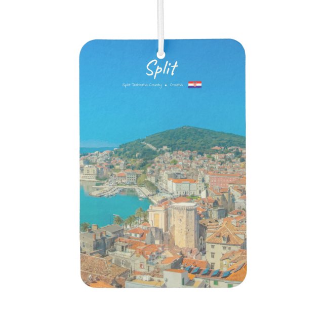 Split, Croatia - Coastal City Air Freshener (Front)