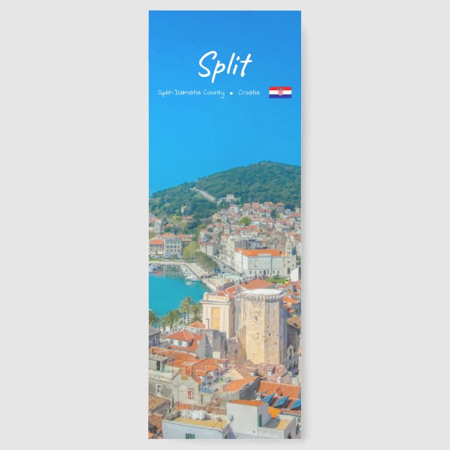 Split, Croatia - Coastal City Bookmarks (Front)