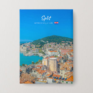Split, Croatia - Coastal City Button