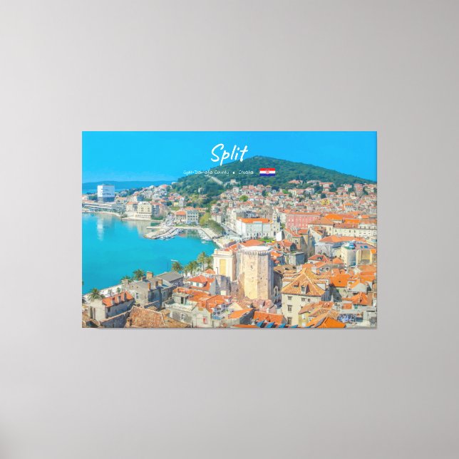 Split, Croatia - Coastal City Canvas Print (Front)