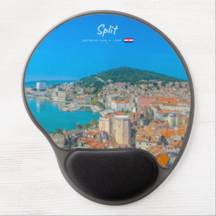 Split, Croatia - Coastal City Gel Mouse Pad