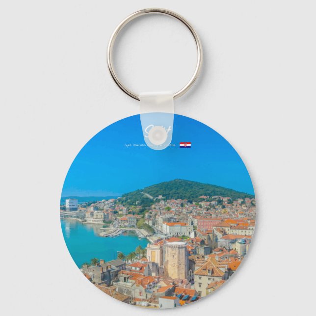 Split, Croatia - Coastal City Keychain (Front)