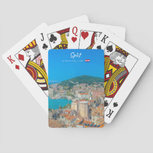 Split, Croatia - Coastal City Poker Cards